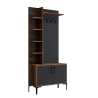 Mobiele kapstok met schoenenrek en planken 90x200cm Viyana S Catalogus