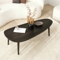 Moderne asymmetrische ovale salontafel van hout 115x50cm Sweet Verkoop