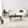 Moderne asymmetrische ovale salontafel van hout 115x50cm Sweet Catalogus