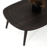 Moderne asymmetrische ovale salontafel van hout 115x50cm Sweet Model