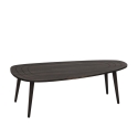 Moderne asymmetrische ovale salontafel van hout 115x50cm Sweet Karakteristieken