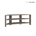 Hoekige mobiele tv-standaard met 3 planken 110x36cm Thales Aanbieding