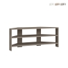 Hoekige mobiele tv-standaard met 3 planken 110x36cm Thales Aanbieding