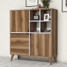 Multifunctioneel dressoir voor woonkamer en hal met deuren 100x115x30cm Pulse Korting