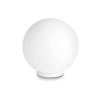 Witte ronde glazen tafellamp Ø20cm Area S Aanbod