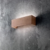 Moderne rechthoekige LED wandlamp in hout Badia-P Aanbieding