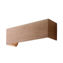 Moderne rechthoekige LED wandlamp in hout Badia-P Verkoop