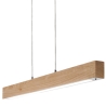 LED hanglamp Badia-S in licht hout en metaal Kortingen