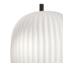 Klassieke wandlamp van glas en zwart metaal Domizia-P Kortingen