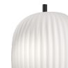 Klassieke wandlamp van glas en zwart metaal Domizia-P Kortingen
