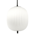 Klassieke hanglamp van geblazen glas Domizia-S Kortingen