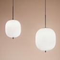Klassieke hanglamp van geblazen glas Domizia-S Aanbod