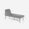 Vintage klassieke fluwelen chaise longue Agos Kosten