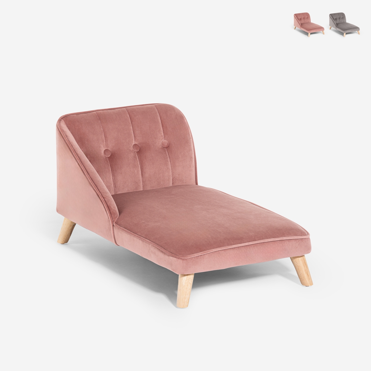 Chaise longue bank voor honden en katten in fluweel Serin Aanbod Chaise longue bank voor honden en katten in fluweel Serin Aanbod