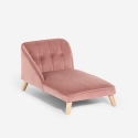 Chaise longue bank voor honden en katten in fluweel Serin Model