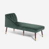 Vintage klassieke fluwelen chaise longue Agos Kortingen