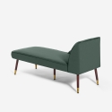 Vintage klassieke fluwelen chaise longue Agos Catalogus