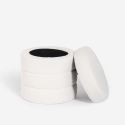 Design poef met opbergruimte in bouclé stof Mugi Catalogus
