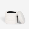 Design poef met opbergruimte in bouclé stof Mugi Catalogus