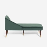 Vintage klassieke fluwelen chaise longue Agos Voorraad