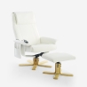 Ergonomische relaxfauteuil met massagefunctie, verwarming en voetensteun Myron Voorraad