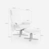 Ergonomische relaxfauteuil met massagefunctie, verwarming en voetensteun Myron 