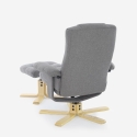 Ergonomische relaxfauteuil met massagesysteem, verwarming en voetsteun Nairo Aanbod