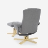 Ergonomische relaxfauteuil met massagesysteem, verwarming en voetsteun Nairo Aanbod