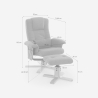 Ergonomische relaxfauteuil met massagesysteem, verwarming en voetsteun Nairo Catalogus