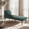 Vintage klassieke fluwelen chaise longue Agos Aanbod