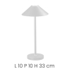 Draadloze draagbare tafellamp met touchfunctie voor binnen/buiten Moon Model