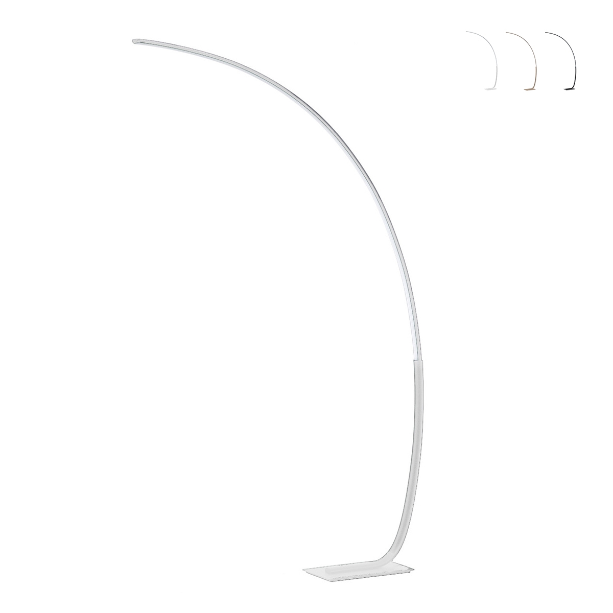 Arco vloerlamp met LED in metaal H160cm Keep Korting Arco vloerlamp met LED in metaal H160cm Keep Korting