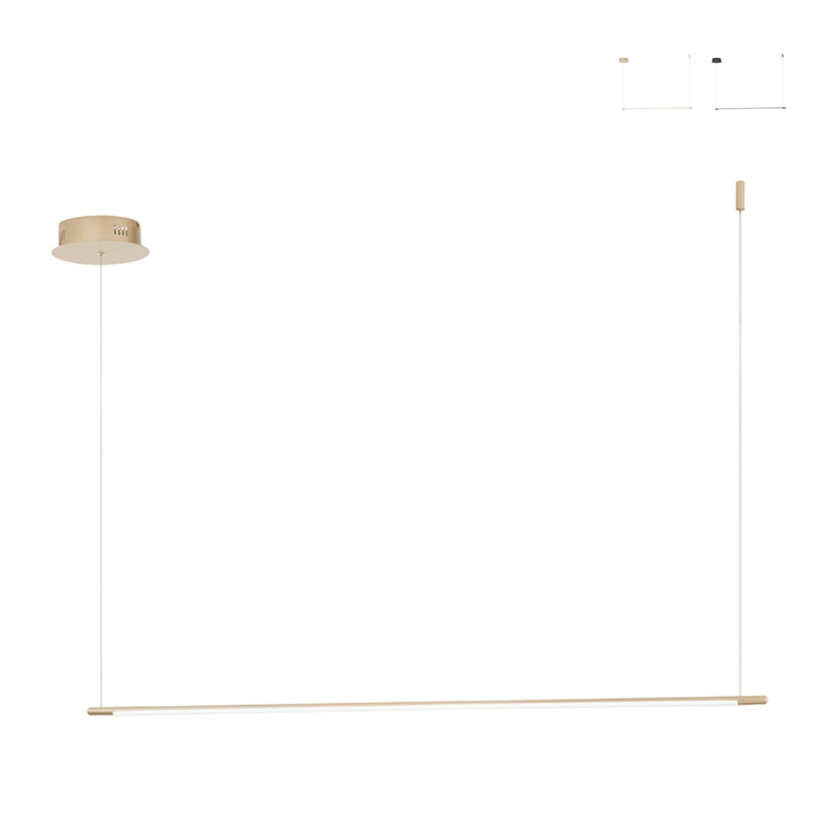 Hanglamp met LED-balk van metaal 120cm Genius L Aanbod Hanglamp met LED-balk van metaal 120cm Genius L Aanbod