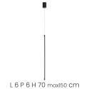 Dimmbare LED hanglamp in metaal Genius Korting