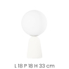 Moderne betonnen tafellamp met ronde lampenkap H33cm Rock Table Kortingen