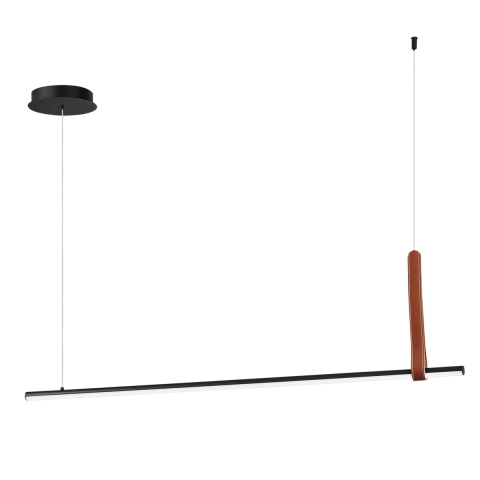LED hanglamp 120cm zwart metaal Regoli S Aanbieding