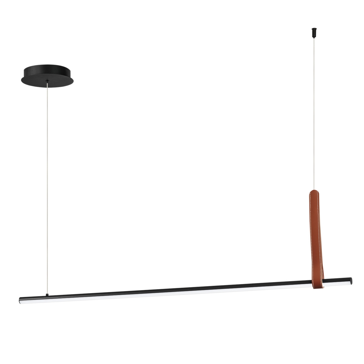 LED hanglamp 120cm zwart metaal Regoli S Aanbieding