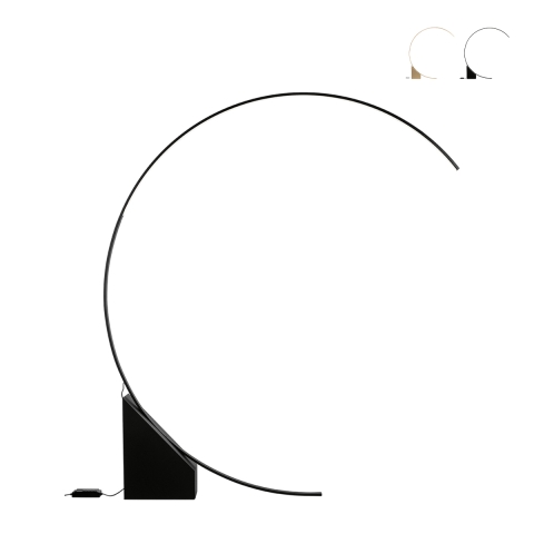 Arco vloerlamp met LED H204cm metalen Rune Aanbieding