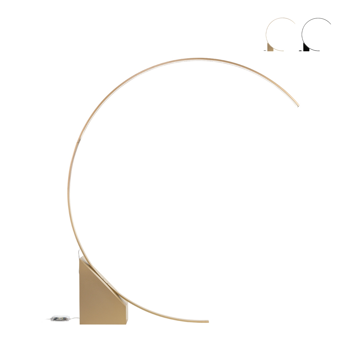 Arco vloerlamp met LED H204cm metalen Rune Verkoop
