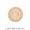 Ronde LED-wandlamp in glas Ø45cm Candy AP Kosten