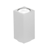 Rechthoekige plafondlamp van aluminium H12cm Aloa Voorraad