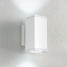 Buiten wandlamp van aluminium met dubbele verlichting H19cm Nevada Kortingen