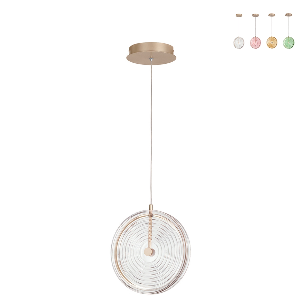 LED hanglamp Ø30cm met decoratief glas Jokey S Aanbod