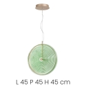 LED hanglamp Ø45cm glas en metaal Jokey L Aankoop