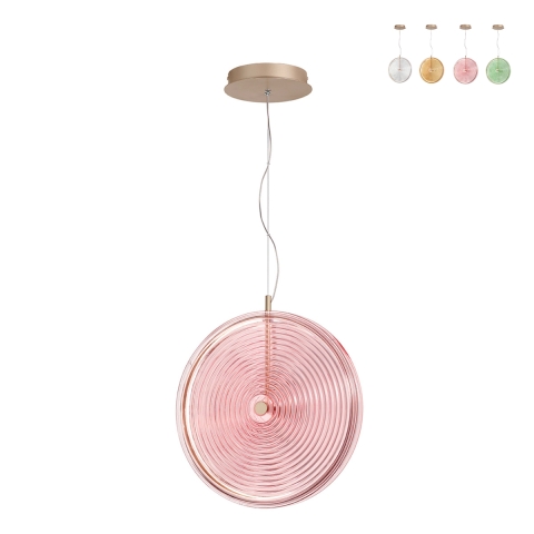 LED hanglamp Ø45cm glas en metaal Jokey L Aanbieding