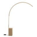 Metalen boogvloerlamp met LED H215cm Biblio Kortingen