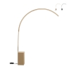 Metalen boogvloerlamp met LED H215cm Biblio Verkoop