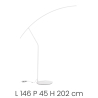 Dimbare LED vloerlamp metaal H202cm Folaga Karakteristieken