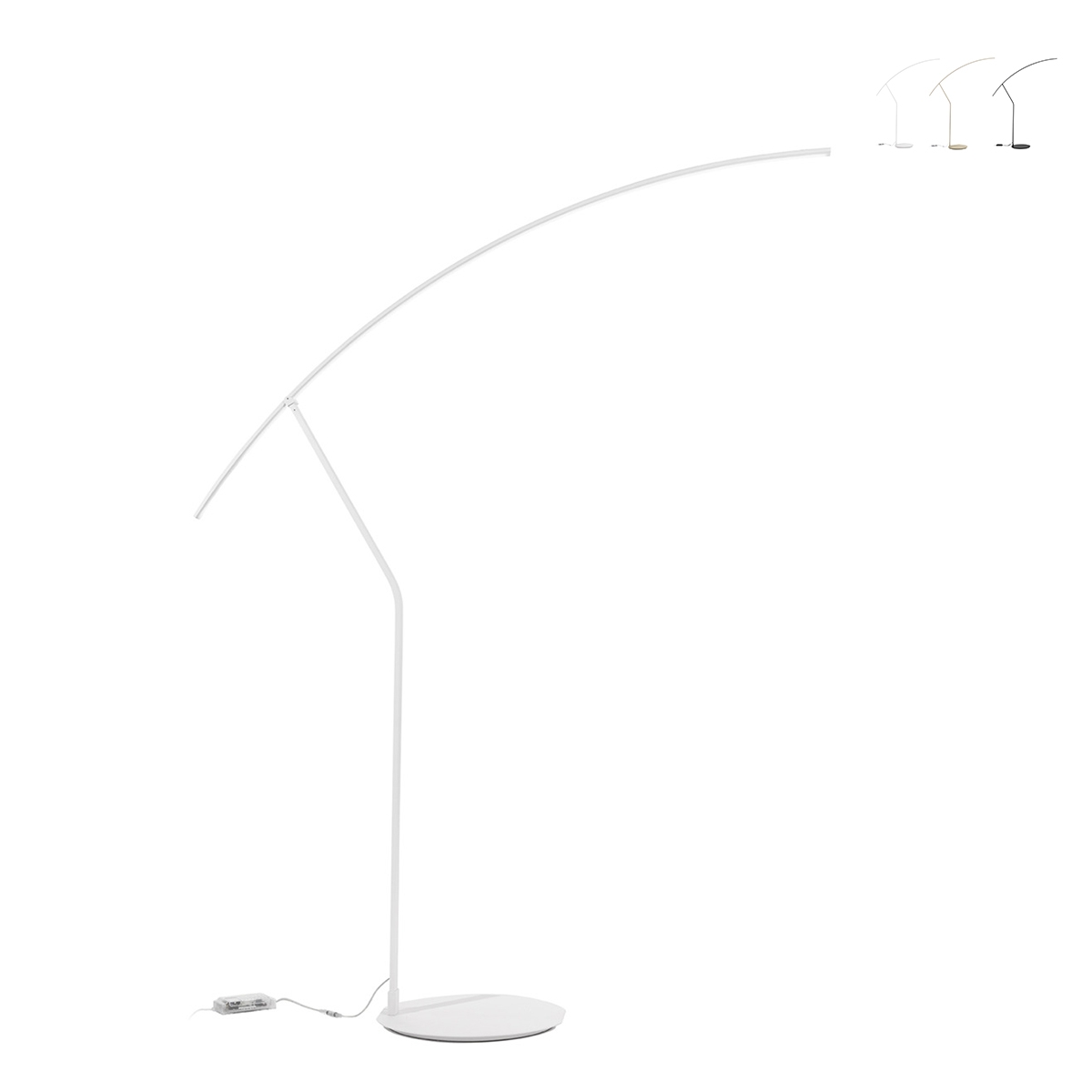 Dimbare LED vloerlamp metaal H202cm Folaga Korting
