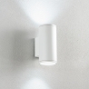 Buitenwandlamp van aluminium met dubbele verlichting H19cm Nevada Korting
